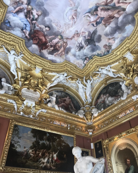 The showspace for Gucci Cruise 2018 was the Palatine Gallery of the Pitti Palace in Florence