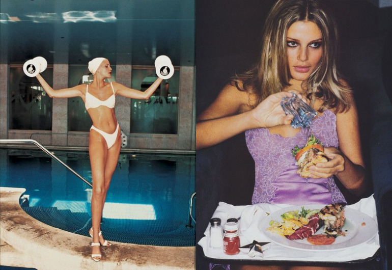 From left: Photographed by Ellen von Unwerth, Vogue, June 1994; Photographed by Ellen von Unwerth, Vogue, May 1994