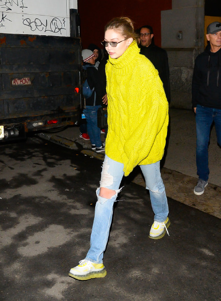 gigi hadid, trend, stil, neon, moda